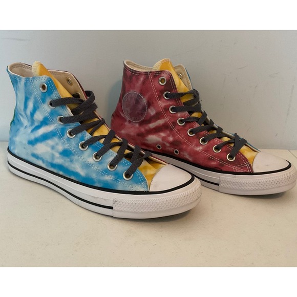Converse Chuck Taylor All Star Pro High Tie Dye Color Pride Smiley M7 W9 A02028C - Picture 7 of 8